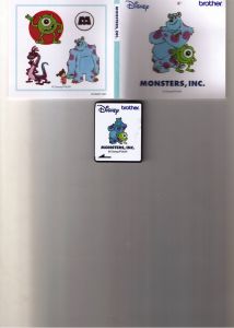 DISQUETTE BRODERIE  ''MONSTERS'' by DISNEY