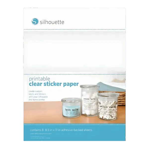 PAPIER ADHESIF IMPRIMABLE - TRANSPARENT