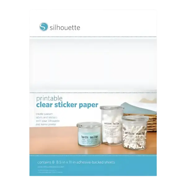 PAPIER ADHESIF IMPRIMABLE - TRANSPARENT