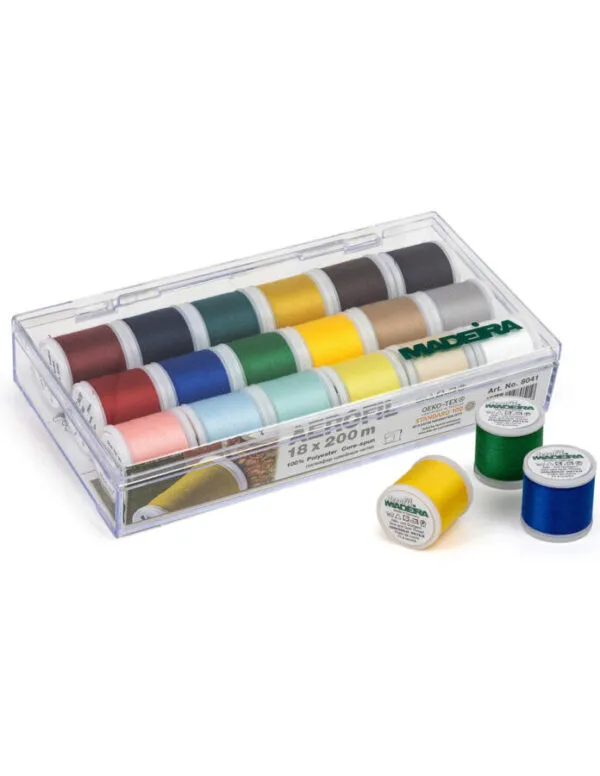 Boîte de 18 fils MADEIRA AEROFIL 200m – Image 2