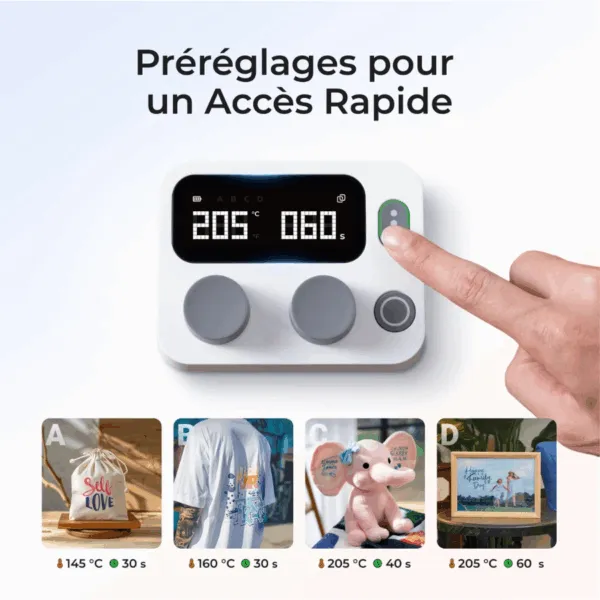 xTool Presse à Chaud pour T-shirts, HTV, Sublimation et Transferts DTF – Image 6