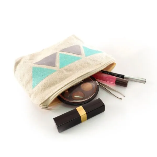 Trousse maquillage 100% coton | 18 x 14 CM – Image 3