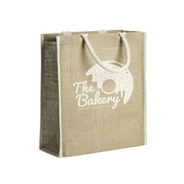 Sac cabas en jute koper 38cm x 42cm – Image 3
