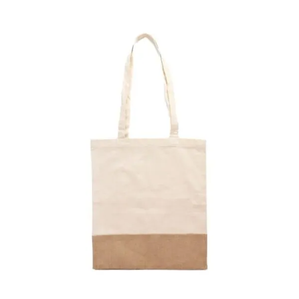 Sac wave en coton & jute 41cm x 37cm – Image 2