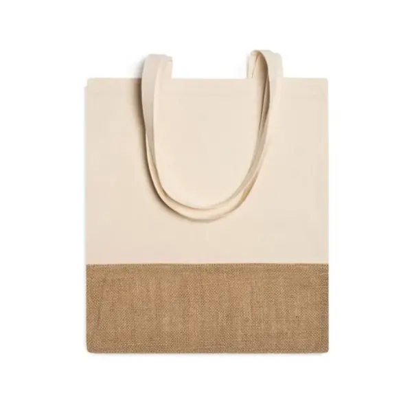Sac wave en coton & jute 41cm x 37cm